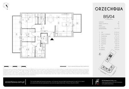 Mieszkanie w inwestycji: Orzechowa 2