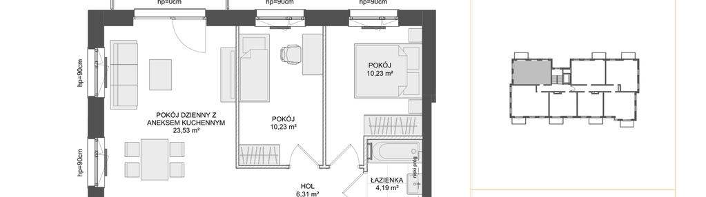 Mieszkanie w inwestycji: Osiedle Przy Błoniach 3 etap III