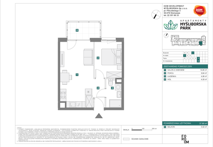 Mieszkanie w inwestycji: Apartamenty Myśliborska Park