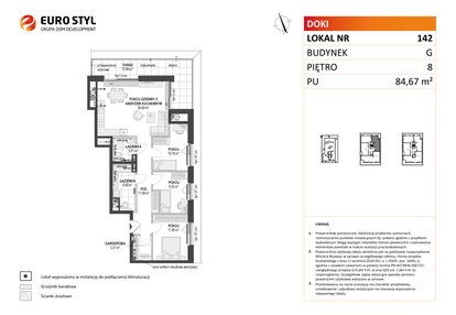 Mieszkanie w inwestycji: DOKI etap II (bud. G)