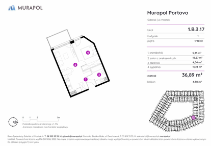 Mieszkanie w inwestycji: Murapol Portovo etap II