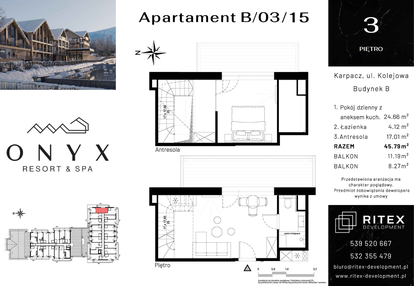 Mieszkanie w inwestycji: Onyx Resort & Spa