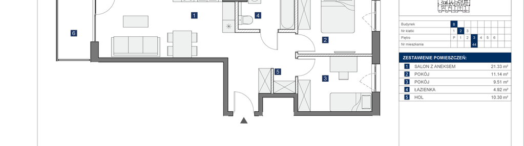 Mieszkanie w inwestycji: Osiedle Bokserska 71 Etap 2 Faza 2