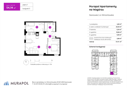 Mieszkanie w inwestycji: Murapol Apartamenty na Wzgórzu - bud. 4 i 5