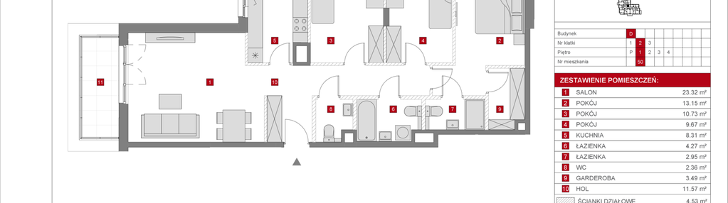 Mieszkanie w inwestycji: Dzielnica Mieszkaniowa Metro Zachód - etap 8.2
