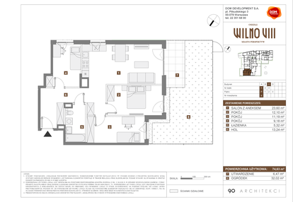 Mieszkanie w inwestycji: Osiedle Wilno VIII etap 1.2