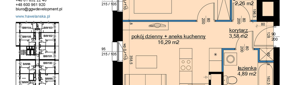 Mieszkanie w inwestycji: Osiedle Hawelańska etap III - bud. B