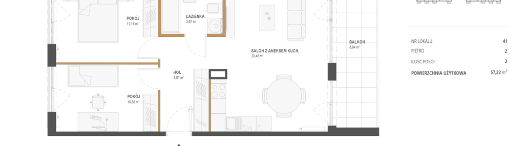 Mieszkanie w inwestycji: Popularna 35