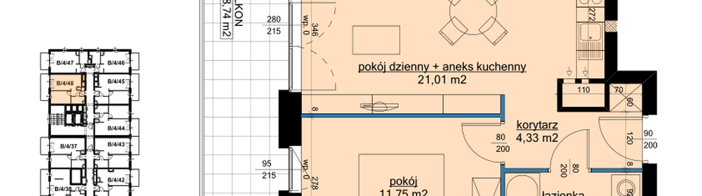 Mieszkanie w inwestycji: Osiedle Hawelańska etap III - bud. B