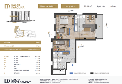 Mieszkanie w inwestycji: Osiedle Dakar Karolina