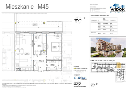 Mieszkanie w inwestycji: Apartamenty Widok Włoszczowa