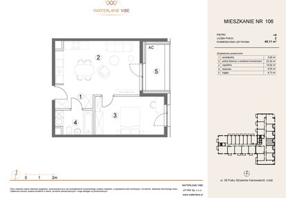 Mieszkanie w inwestycji: Waterlane Vibe