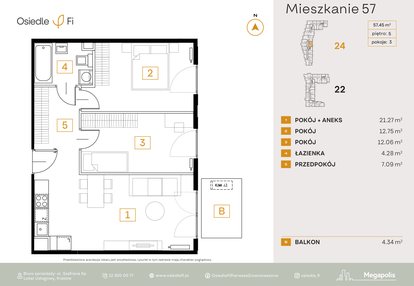 Mieszkanie w inwestycji: Osiedle Fi bud. 22, 24