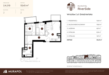 Mieszkanie w inwestycji: Murapol RiverSide