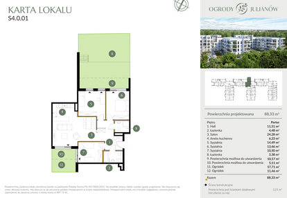 Mieszkanie w inwestycji: Ogrody Julianów