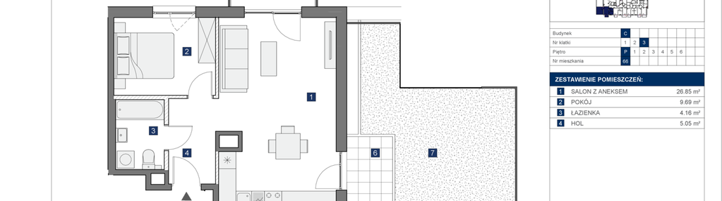 Mieszkanie w inwestycji: Osiedle Bokserska 71 Etap 2 Faza 2