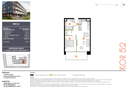 Mieszkanie w inwestycji: KOR 52