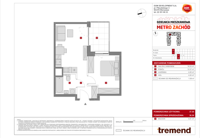 Mieszkanie w inwestycji: Dzielnica Mieszkaniowa Metro Zachód - etap 8