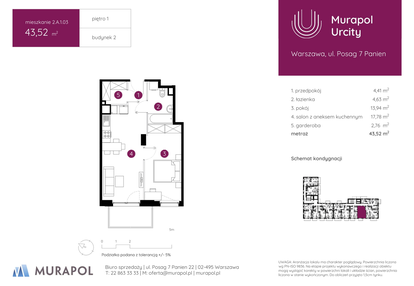 Mieszkanie w inwestycji: Murapol Urcity