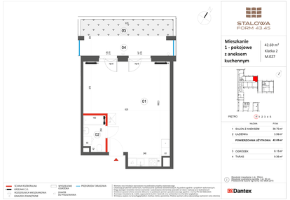 Mieszkanie w inwestycji: Stalowa Form 43.45