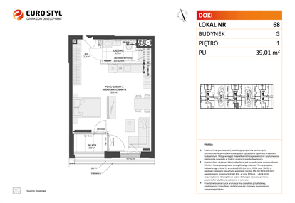 Mieszkanie w inwestycji: DOKI etap II (bud. G)