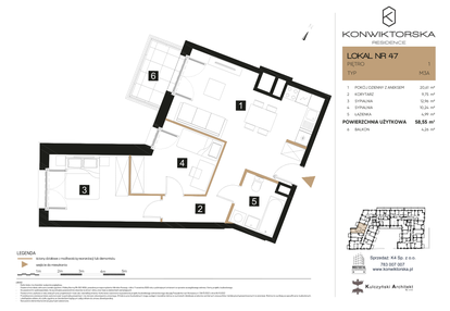 Mieszkanie w inwestycji: Konwiktorska Residence