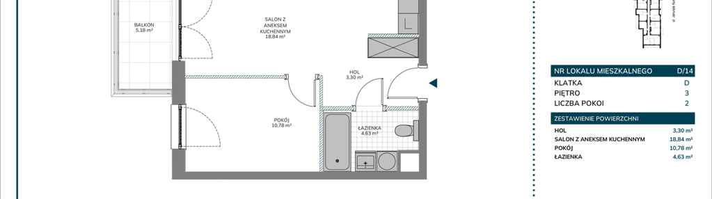 Mieszkanie w inwestycji: Kusocińskiego - Budynek B