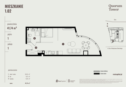 Mieszkanie w inwestycji: Quorum Tower