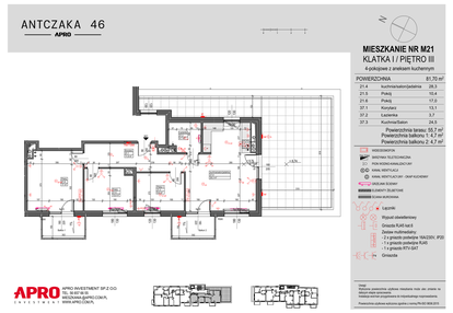 Mieszkanie w inwestycji: Antczaka 46