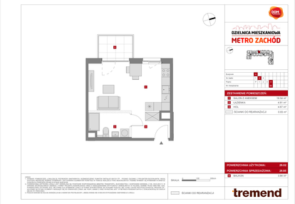 Mieszkanie w inwestycji: Dzielnica Mieszkaniowa Metro Zachód - etap 8