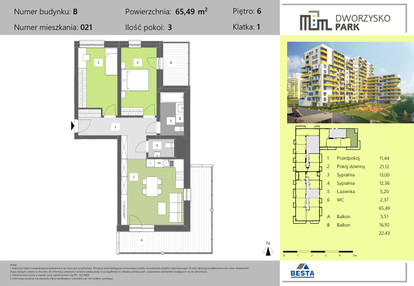 Mieszkanie w inwestycji: Dworzysko Park - Etap II