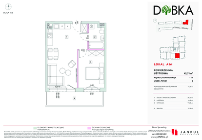 Mieszkanie w inwestycji: Dobka