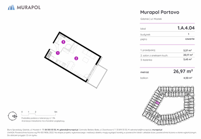 Mieszkanie w inwestycji: Murapol Portovo etap II