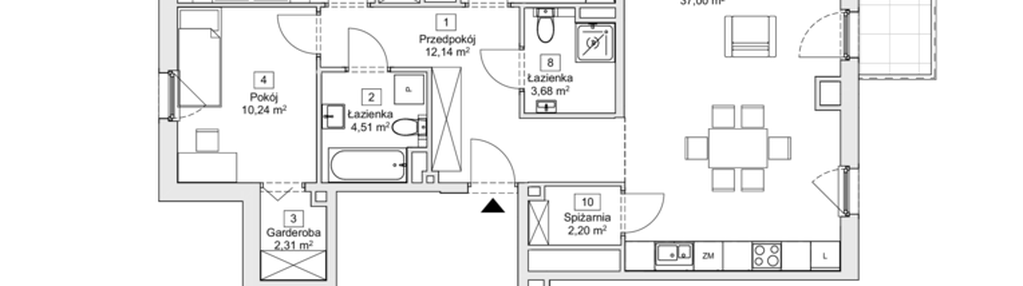 Mieszkanie w inwestycji: Zacisze Marcelin IIIa