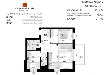Mieszkanie w inwestycji: Osiedle Farbiarska