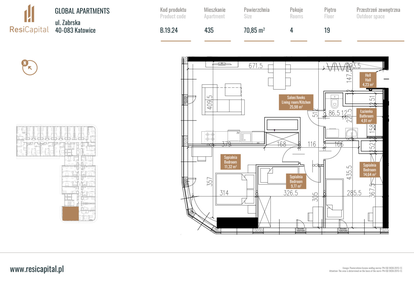 Mieszkanie w inwestycji: Global Apartments