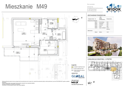 Mieszkanie w inwestycji: Apartamenty Widok Włoszczowa