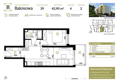 Mieszkanie w inwestycji: Apartamenty Balonowa
