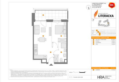 Mieszkanie w inwestycji: Apartamenty Literacka etap 2.2