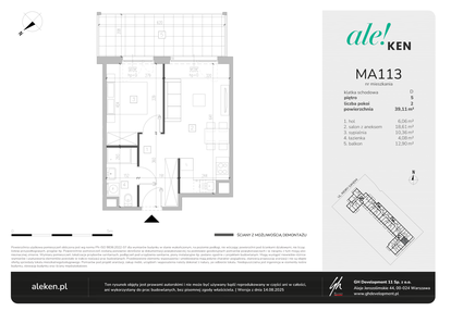 Mieszkanie w inwestycji: Ale!Ken