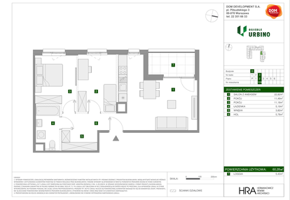 Mieszkanie w inwestycji: Osiedle Urbino etap 1.4