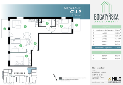 Mieszkanie w inwestycji: Bogatyńska Apartamenty etap 3