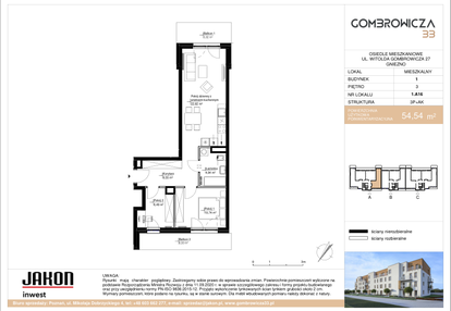 Mieszkanie w inwestycji: Gombrowicza 33