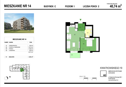 Mieszkanie w inwestycji: Panorama Kwiatkowskiego River II