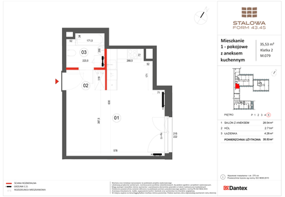 Mieszkanie w inwestycji: Stalowa Form 43.45