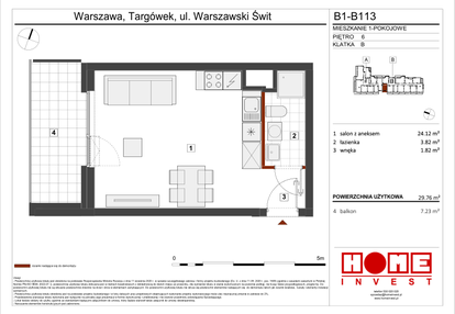 Mieszkanie w inwestycji: Warszawski Świt etap VIII