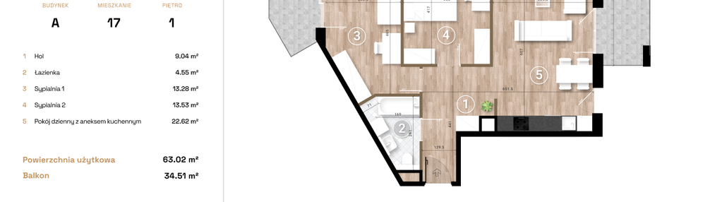 Mieszkanie w inwestycji: Krzesławickie Tarasy