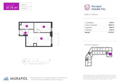 Mieszkanie w inwestycji: Murapol Osiedle Filo etap II