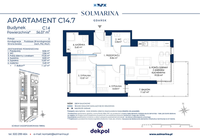 Mieszkanie w inwestycji: Sol Marina etap III