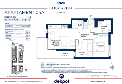 Mieszkanie w inwestycji: Sol Marina etap III